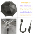 Gentleman préféré de couleur noire extérieure 23 pouces de parapluie en métal à chaud Vente le monde avec des imprimés de conception de logo